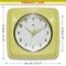Infinity Instruments Square Retro Yellow Wall Clock, 9.25 in. 13228YL-4103 - alternate 7